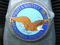 F-GGKL @ EGBR - Pratt & Whitney badge on the R-985-AN-1 radial engine - by Chris Hall