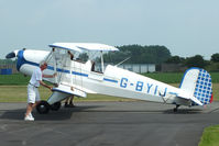 G-BYIJ @ EGBR - at the Real Aeroplane Club's Wings & Wheels fly-in, Breighton - by Chris Hall