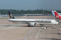 9V-SWD @ EGCC - About to depart. - by Graham Reeve