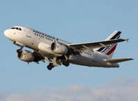 F-GUGI @ LFMT - Climbing after take off... Aircraft in new modified Air France c/s now... - by Shunn311