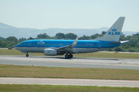 PH-BGE @ EGCC - KLM Boeing 737 PH-BGE Landing at Manchester Airport. - by David Burrell