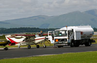 G-HIND @ EGEO - Taking fuel at Oban Airport. - by Jonathan Allen