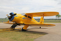 G-BRVE @ EGSU - Beech D17S Staggerwing at The Imperial War Museum, Duxford July 2013. - by Malcolm Clarke