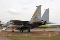 76-0020 @ EGSU - McDonnell Douglas F-15A Eagle, outside the American Air Museum, Duxford Airfield, July 2013. - by Malcolm Clarke