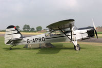 G-APRO @ EGBR - Auster 6A Tugmaster at The Real Aeroplane Company's Wings & Wheels Fly-In, Breighton Airfield, July 2013. - by Malcolm Clarke