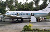 DQ-FAE @ NFNS - Air Pacific's Heron on the apron in Savusavu airport, Vanua Levu, Fiji Islands