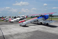 G-JWJW @ EGBR - CASA 1-131E Jungmann at The Real Aeroplane Company's Bucker Fest, Breighton Airfield, July 14 2013. - by Malcolm Clarke