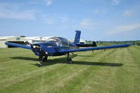 G-BHWK @ X5FB - Morane-Saulnier MS-880B Rallye Club, Fishburn Airfield, July 2013. - by Malcolm Clarke