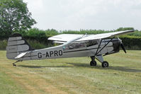 G-APRO @ EGBR - Auster 6A Tugmaster at The Real Aeroplane Company's Wings & Wheels Fly-In, Breighton Airfield, July 2013. - by Malcolm Clarke