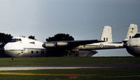 XR135 @ EGBP - Argosy C.1 of 114 Squadron at RAF Benson retired from service and awaiting disposal at 5 Maintenance Unit, RAF Kemble in the Summer of 1973. - by Peter Nicholson