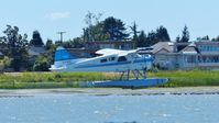 C-FJFQ @ CYVR - Van City Seaplanes #200 taking off from the Fraser River. - by M.L. Jacobs