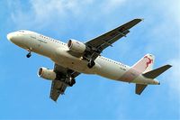 TS-IMT @ EGLL - Airbus A320-214 [5204] (Tunisair) Home~G 29/06/2013. On approach 27R. - by Ray Barber