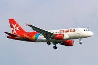 9H-AEG @ EGLL - Airbus A319-111 [2113] (Air Malta) Home~G 21/06/2013. On approach 27L in revised scheme. - by Ray Barber