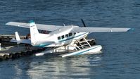 C-GSAS @ CYHC - Seair Seaplanes Cessna tying up at Coal Harbour terminal dock. - by M.L. Jacobs