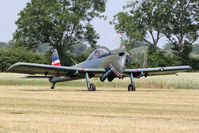 G-BSXD @ EGBR - Soko P-2 Kraguj at The Real Aeroplane Company's Wings & Wheels Fly-In, Breighton Airfield, July 2013. - by Malcolm Clarke