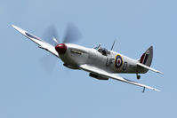 MK356 @ EGBR - Supermarine 361 Spitfire LF.IXc at The Real Aeroplane Company's Wings & Wheels Fly-In, Breighton Airfield, July 2013. - by Malcolm Clarke