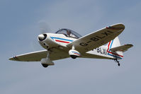 G-BLXI @ EGBR - Scintex CP-1310-C3 Super Emeraude at The Real Aeroplane Company's Wings & Wheels Fly-In, Breighton Airfield, July 2013. - by Malcolm Clarke