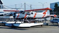 C-GEZS @ CYVR - Private DeHavilland Beaver parked at Harbour Air hangar. - by M.L. Jacobs