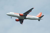 G-EZWA @ EGCC - Easyjet Airbus A320-214 G-EZWA on Approach to Manchester Airport. - by David Burrell