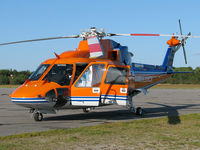 C-FABH @ CYQA - The crew of this medevac helicopter just climbed on board in response to their next mission.