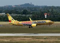 D-ATUD @ EDDP - Golden gummy bear on final approach for rwy 08L.... - by Holger Zengler