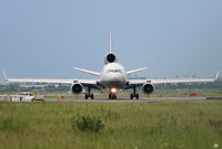 D-ALCS @ YYZ - Lufthsansa Cargo MD 11F approaching runway 23 at YYZ Toronto Int'l Airport - by Ron Coates