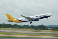 G-SMAN @ EGCC - Monarch Airbus A330-243 taking off from Manchester Airport. - by David Burrell