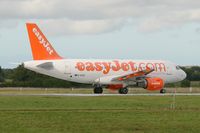 G-EZIZ @ LFRB - Airbus A319-111, Taxiing to holding point Rwy 25L, Brest-Bretagne Airport (LFRB-BES) - by Yves-Q