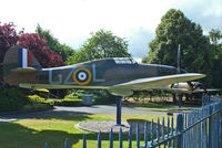 P2921 @ EGKB - Painted to represent 32 Sqn Hurricane flown by Fl. Lt. P.M. Brothers who was credited with destroying 8 German aircraft during the Battle of Britain - by Chris Hall