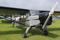 G-APRO @ EGBR - Auster 6A Tugmaster at The Real Aeroplane Company's Wings & Wheels Fly-In, Breighton Airfield, July 2013. - by Malcolm Clarke