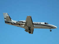 N552SM @ CYYZ - 2000 Cessna 550 landing on runway 24R at Toronto Int'l Airport (YYZ) - by Ron Coates
