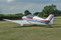 G-BYFM @ EGBR - Jodel DR-1050-M1 at The Real Aeroplane Company's Wings & Wheels Fly-In, Breighton Airfield, July 2013. - by Malcolm Clarke