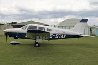 G-BTAW @ X5FB - Piper PA-28-161 Cherokee Warrior II, Fishburn Airfield, July 2013. - by Malcolm Clarke