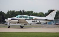 N155JA @ KOSH - Beech B55 - by Mark Pasqualino