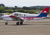 G-OWAR @ EGFH - Visiting Piper PA-28-161 on a fly in from Denham Aerodrome Uxbridge. - by Derek Flewin