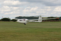 G-CJVE @ X5SB - Eiriavion PIK-20D being launched for a cross country flight during The Northern Regional Gliding Competition, Sutton Bank, North Yorks, August 2nd 2013. - by Malcolm Clarke