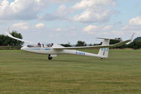 G-CKFN @ X5SB - DG Flugzeugbau DG-1000S being launched for a cross country flight during The Northern Regional Gliding Competition, Sutton Bank, North Yorks, August 2nd 2013. - by Malcolm Clarke