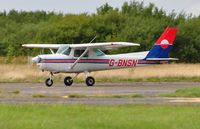 G-BNSN @ EGFH - Visiting Cessna 152 operated by the Pilot Centre at Denham Aerodrome. - by Roger Winser