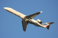 F-GRZL @ LFPG - Bombardier CRJ-700, Take off rwy 26R, Roissy Charles De Gaulle Airport (LFPG-CDG) - by Yves-Q