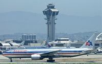 N754AN @ KLAX - American Airlines, seen here in front of the tower at Los Angeles Int´l(KLAX) - by A. Gendorf