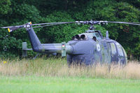 80 40 @ X4CP - ex German Army (Heer) Bo.105M at Leeds Coney Park heliport - by Chris Hall