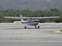 N7917G @ SZP - 1970 Cessna 172L SKYHAWK, Lycoming O-320-E2D 150 Hp, holding short of crossing 22 - by Doug Robertson