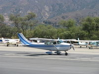 N3639U @ SZP - 1963 Cessna 182F SKYLANE, Continental O-470-S 230 Hp, landing roll Rwy 22 - by Doug Robertson