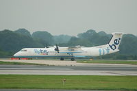 G-JEDM @ EGCC - Flybe De Havilland Canada DHC-8-402Q taxiing at Manchester Airport. - by David Burrell