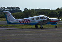 G-BOGM @ EGFH - visiting Turbo cherokee Arrow IV, previously registered N81173C. - by Derek Flewin
