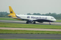 G-ZBAE @ EGCC - Monarch Airbus A321-231 taxiing at Manchester Airport. - by David Burrell