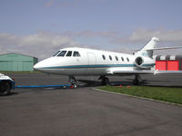 N777FC @ CAX - This Falcon 200 visited Carlisle in April 20060 - by Peter Nicholson