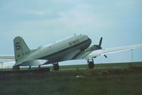 G-AGJV @ STN - Douglas DC-3 of Skyways Cargo as seen at Stansted in the Summer of 1977. - by Peter Nicholson
