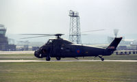 XS515 @ EGQS - Wessex HU.5 of 848 Squadron visiting RAF Lossiemouth in May 1983. - by Peter Nicholson