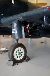 N23827 @ 42VA - BU 123827, Left main gear, Military Aviation Museum, Pungo, VA - by Ronald Barker